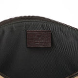 Gucci 07198 GG Boat Pochette in tela beige e marrone