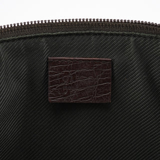 Gucci 07198 Beige Brown GG Boat Pochette