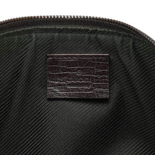 Gucci 07198 Beige Brown GG Boat Pochette