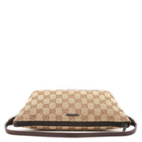 Gucci 07198 Beige Brown GG Boat Pochette
