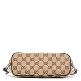 Gucci 07198 Beige Brown GG Boat Pochette