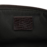 Gucci 07198 Beige Brown GG Boat Pochette
