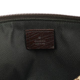Gucci 07198 Beige Brown GG Boat Pochette