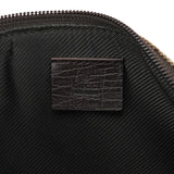Gucci 07198 Beige Brown GG Boat Pochette