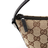 Gucci 07198 Beige Brown GG Boat Pochette