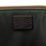 Gucci 07198 Beige Brown GG Boat Pochette