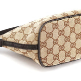 Gucci 07198 Beige Brown GG Boat Pochette