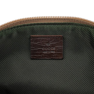 Gucci 07198 Beige Brown GG Boat Pochette