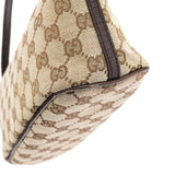 Gucci 07198 Beige Brown GG Boat Pochette