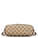 Gucci 07198 Beige Brown GG Boat Pochette