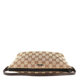 Gucci 07198 Beige Brown GG Boat Pochette