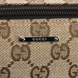 Gucci 07198 Beige Brown GG Boat Pochette