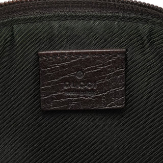 Gucci 07198 Beige Brown GG Boat Pochette