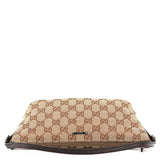 Gucci 07198 Beige Brown GG Boat Pochette