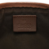 Gucci 07198 Beige Brown GG Boat Pochette