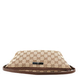 Gucci 07198 Beige Brown GG Boat Pochette