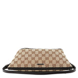 Gucci 07198 Beige Brown GG Boat Pochette