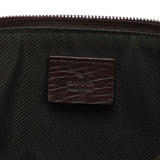 Gucci 07198 GG Boat Pochette in tela beige e marrone