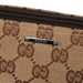 Gucci 07198 Beige Brown GG Boat Pochette