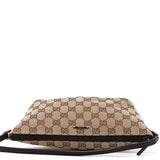 Gucci 07198 Beige Brown GG Boat Pochette