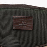 Gucci 07198 Beige Brown GG Boat Pochette