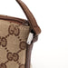 Gucci 07198 Beige Brown GG Boat Pochette