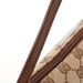 Gucci 07198 Beige Brown GG Boat Pochette