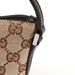 Gucci 07198 Beige Brown GG Boat Pochette