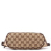 Gucci 07198 Beige Brown GG Boat Pochette