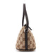 Gucci 07198 Beige Brown GG Boat Pochette