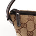 Gucci 07198 Beige Brown GG Boat Pochette