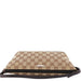 Gucci 07198 Beige Brown GG Boat Pochette