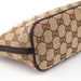 Gucci 07198 Beige Brown GG Boat Pochette