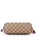 Gucci 07198 Beige Brown GG Boat Pochette