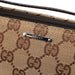 Gucci 07198 Beige Brown GG Boat Pochette