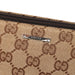 Gucci 07198 Beige Brown GG Boat Pochette