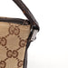 Gucci 07198 Beige Brown GG Boat Pochette