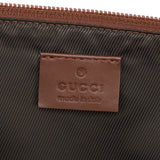 Gucci 07198 Beige Brown GG Boat Pochette
