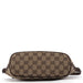 Gucci 07198 Beige Brown GG Boat Pochette