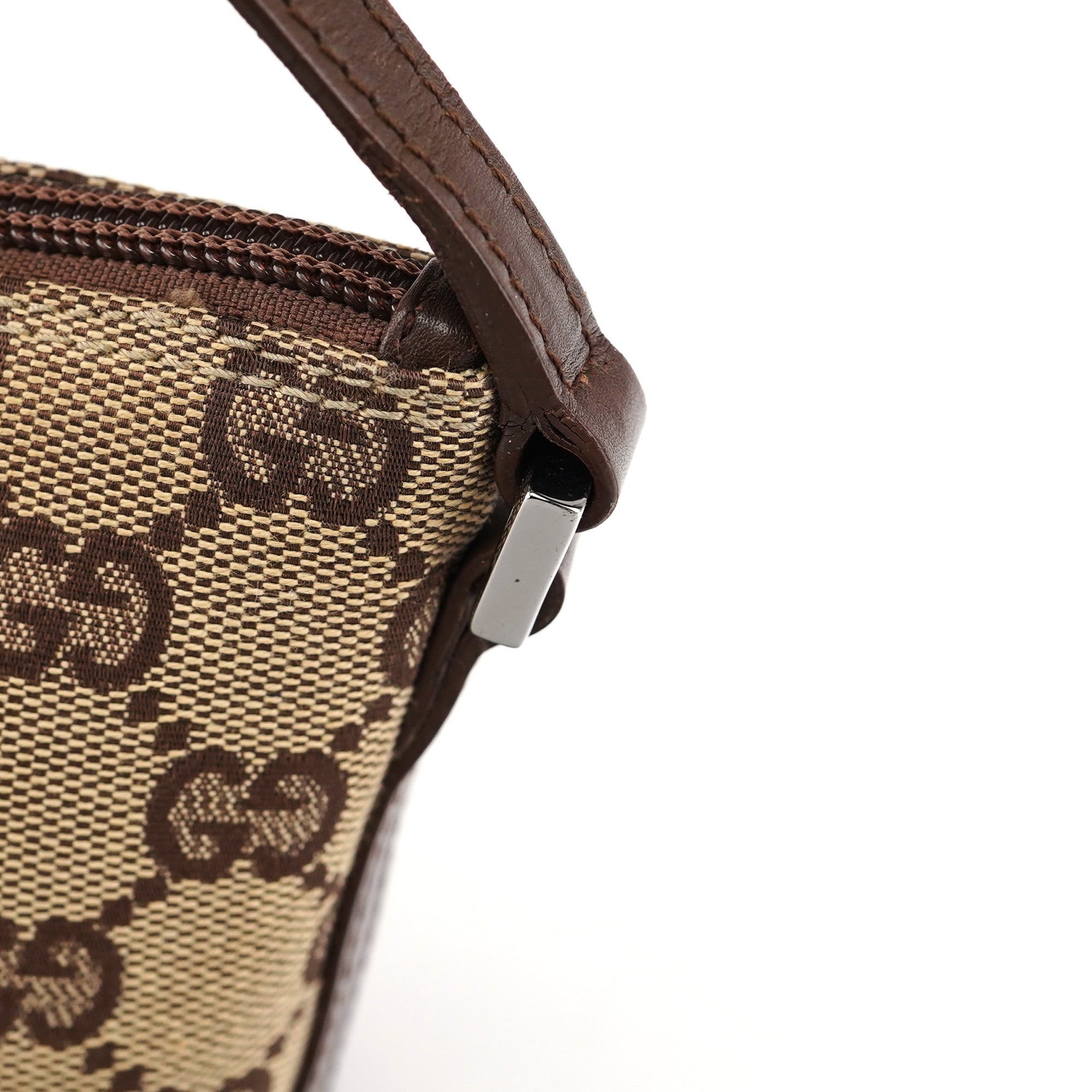Gucci 07198 GG Boat Pochette in Beige und Braun