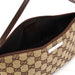 Gucci 07198 Beige Brown GG Boat Pochette