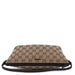 Gucci 07198 Beige Brown GG Boat Pochette