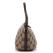 Gucci 07198 Beige Brown GG Boat Pochette