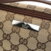 Gucci 07198 Beige Brown GG Boat Pochette