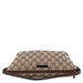 Gucci 07198 Beige Brown GG Boat Pochette