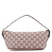 Gucci 07198 Beige Brown GG Boat Pochette