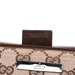 Gucci 07198 Beige Brown GG Boat Pochette