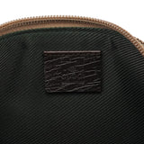 Gucci 07198 Beige Brown GG Boat Pochette Bag