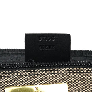 Gucci 07198 Beige Canvas Boat Pochette
