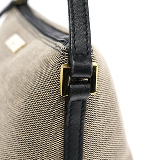 Gucci 07198 Beige Canvas Boat Pochette